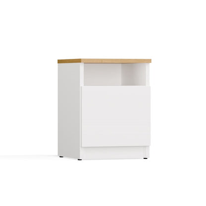 Nachttisch Marc Weiß/Artisan 30 cm breit mit TIP-ON System