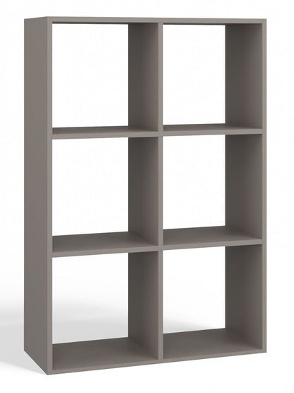 Standregal Frank Lehmfarbe (Grauton) 2x3