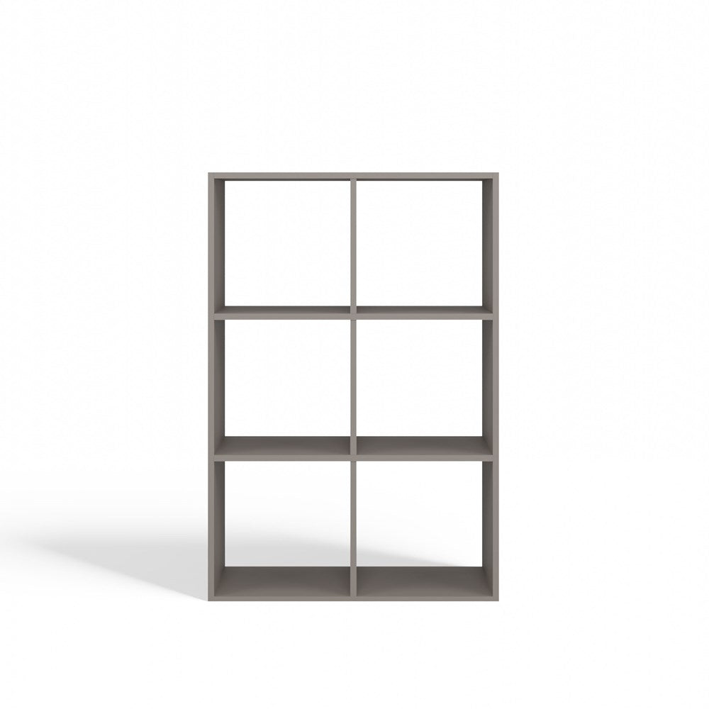 Standregal Frank Lehmfarbe (Grauton) 2x3
