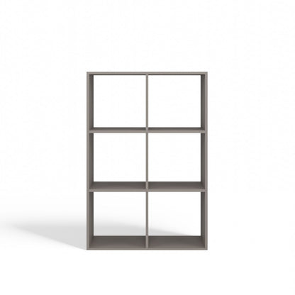 Standregal Frank Lehmfarbe (Grauton) 2x3