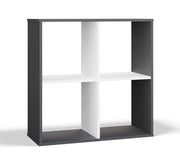 Regal Frank Weiß / Anthrazit 2x2