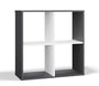 Regal Frank Weiß / Anthrazit 2x2