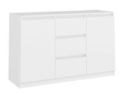 Kommode Wolfgang Weiß mit 3 Schubladen 120 cm