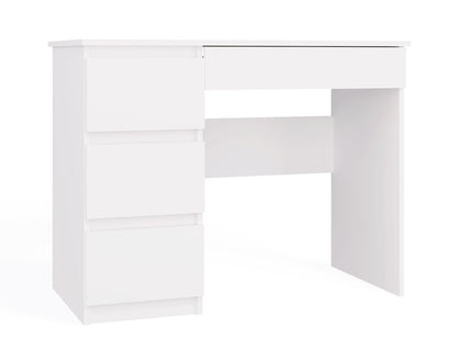 Schreibtisch Gisela Weiß links 98 cm