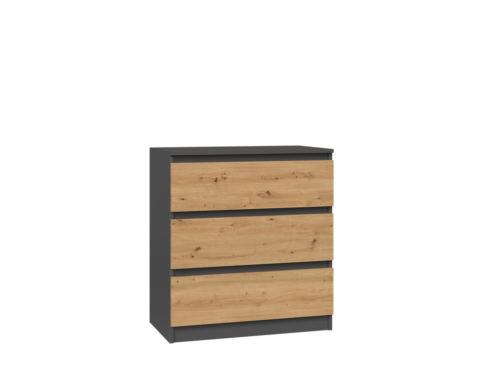 Kommode Malwa M3 in Artisan-Eiche & Anthrazit