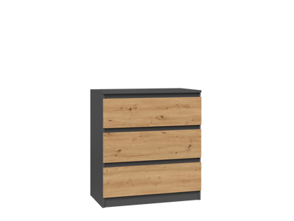 Kommode Malwa M3 in Artisan-Eiche & Anthrazit