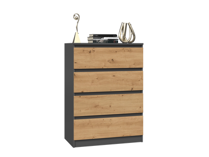 Kommode Wolfgang Artisan-Eiche / Anthrazit 4S