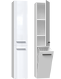 Badezimmerschrank Heinrich Weiß 31 cm breit mit Wäschekorb