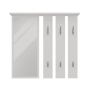 Garderobe Patrick Weiß mit Spiegel