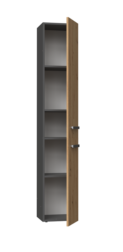 Badezimmerschrank Heinrich Anthrazit/Artisan-Eiche rechts 31 cm breit