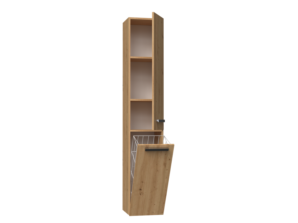 Badezimmerschrank Heinrich Artisan Eiche 31 cm breit
