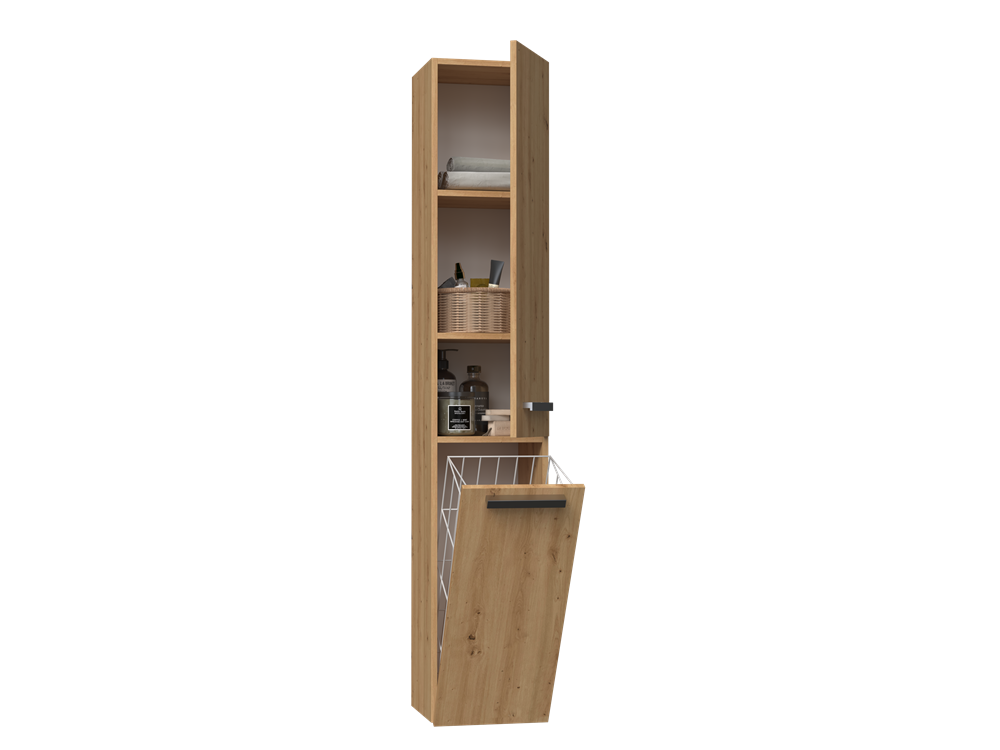 Badezimmerschrank Heinrich Artisan Eiche 31 cm breit