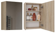 Badezimmerschrank Peter Sonoma Eiche mit Spiegel 40 cm breit