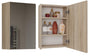 Badezimmerschrank Peter Sonoma Eiche mit Spiegel 40 cm breit