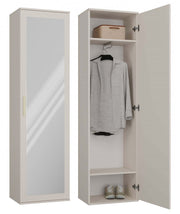 Garderobe UWE Kaschmir links mit Spiegel