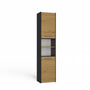 Badezimmerschrank Felix Anthrazit/Artisan 40 cm breit