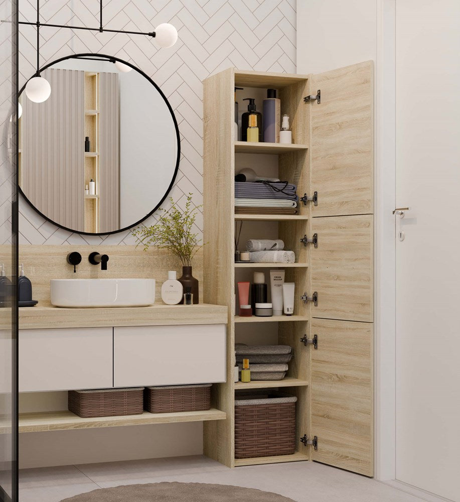 Badezimmerschrank Felix Sonoma Eiche 40 cm breit