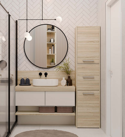 Badezimmerschrank Felix Sonoma Eiche 40 cm breit