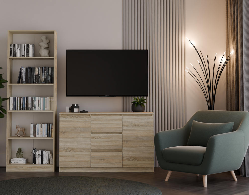 Kommode Wolfgang Sonoma Eiche 120 cm
