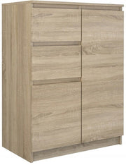 Kommode Wolfgang Sonoma Eiche mit 2 Türen und 2 Schubladen, 70 cm