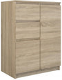 Kommode Wolfgang Sonoma Eiche mit 2 Türen und 2 Schubladen, 70 cm