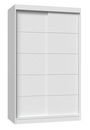 Kleiderschrank Inge Weiß mit Schiebetür 120 cm