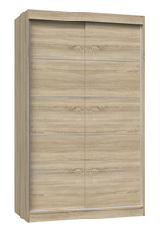 Kleiderschrank Inge Sonoma Eiche mit Schiebetür 120 cm