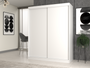 Kleiderschrank Inge Weiß mit Schiebetür 160 cm