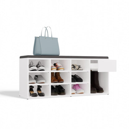 Schuhschrank MAO Weiß mit 1 Schublade
