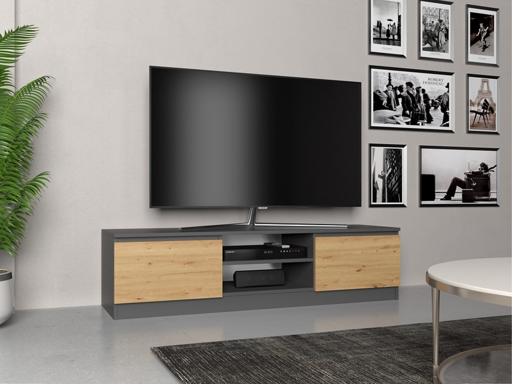 TV-Schrank Wolfgang Anthrazit/Artisan 140 cm