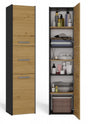Badezimmerschrank Felix Anthrazit/Artisan 40 cm breit