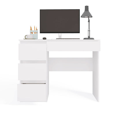 Schreibtisch Gisela Weiß links 98 cm