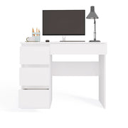 Schreibtisch Gisela Weiß links 98 cm