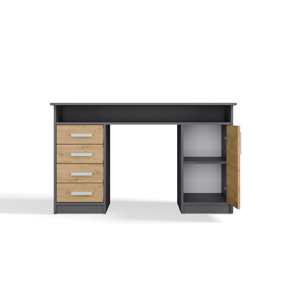 Schreibtisch UTE Anthrazit/Artisan 125 cm