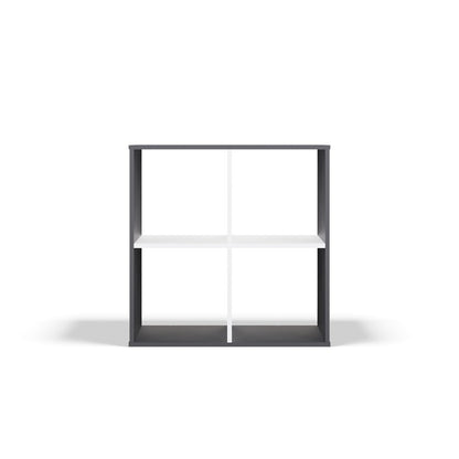Regal Frank Weiß / Anthrazit 2x2