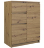 Kommode Wolfgang Artisan Eiche mit 2 Türen 70 cm
