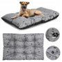 Hundeliegeplatz Kissen PRESTIGE 100x70 cm wasserdicht mit schwarzem Knochenmuster