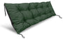 Gartenkissen 120x40 cm wasserdicht für Palettenbank grün mit Schnüren