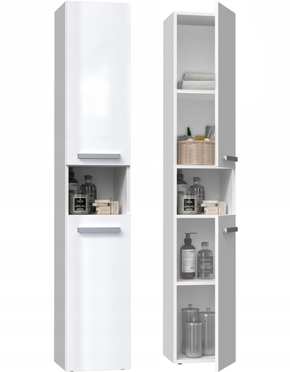 Badezimmerschrank Heinrich Weiß Hochglanz 31 cm breit