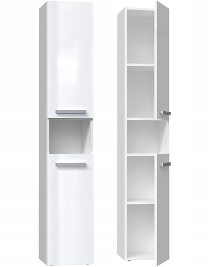 Badezimmerschrank Heinrich Weiß Hochglanz 31 cm breit