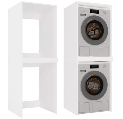 Waschmaschinenschrank POLA TWIN Weiß matt