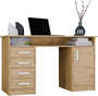Schreibtisch UTE Artisan Eiche mit 4 Schubladen 125 cm