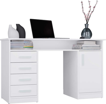 Schreibtisch UTE Weiß 125 cm