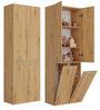 Badezimmerschrank Heinrich Artisan Eiche mit zwei Wäschekörbe