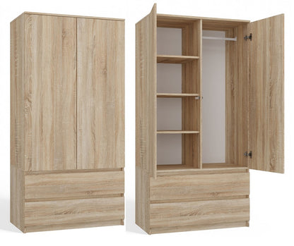 Kleiderschrank Wolfgang Sonoma Eiche 90 cm
