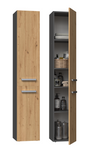 Badezimmerschrank Heinrich Anthrazit/Artisan-Eiche rechts 31 cm breit
