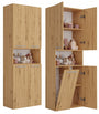 Badezimmerschrank Heinrich Artisan Eiche mit Wäschekorb