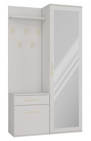 Garderobe UWE Kaschmir links mit Spiegel