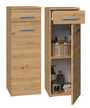 Badezimmerschrank Heinrich V DS Artisan-Eiche mit 1 Tür und 1 Schublade