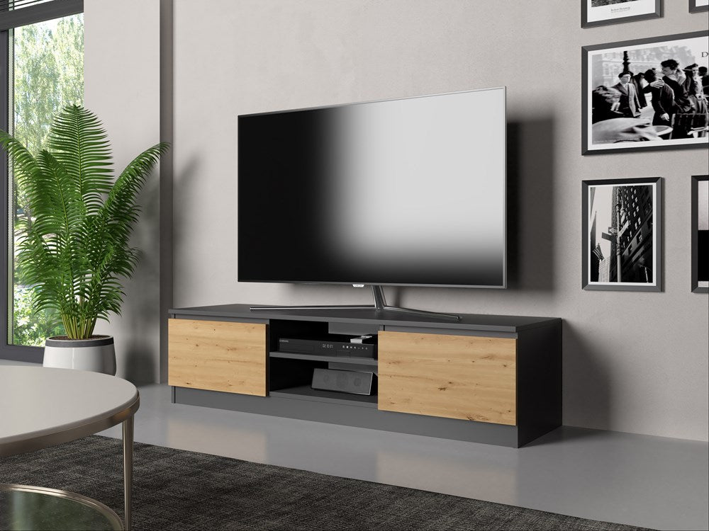 TV-Schrank Wolfgang Anthrazit/Artisan 140 cm
